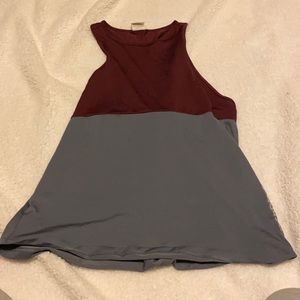 Burgundy and gray Victoria’s Secret pink tank top